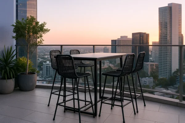TABURETE NOGAL BLACK – Elegancia urbana con impacto real - Imagen 6