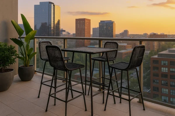 TABURETE NOGAL BLACK – Elegancia urbana con impacto real - Imagen 5