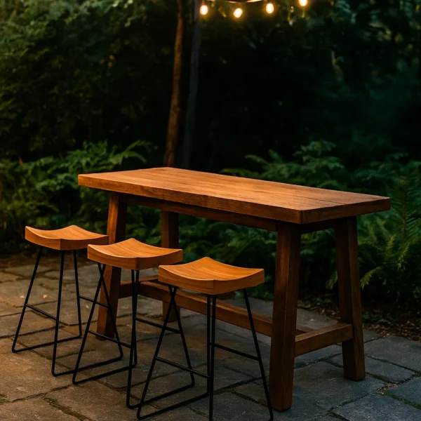 TABURETE LIGNUM II – Rediseña tu hogar con calidez y estilo - Imagen 3
